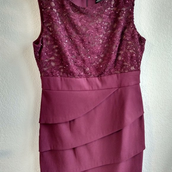 Connected Apparel Dresses & Skirts - NWT Beautiful Burgundy Dress